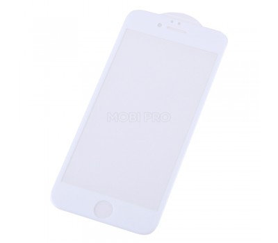 Защитное стекло "Оптима" для iPhone 6/6S Белое (Закалённое, полное покрытие)