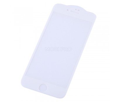 Защитное стекло "Оптима" для iPhone 7/8/SE (2020) Белое (Закалённое, полное покрытие)