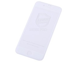 Защитное стекло "Тонкое" для iPhone 7/8/SE (2020) Белое (Полное покрытие 0,25мм)