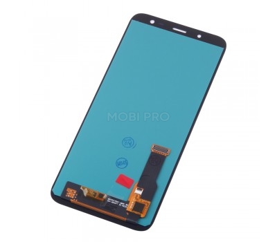 Дисплей для Samsung J600F (J6 2018) в сборе с тачскрином Черный - (AMOLED, с регулировкой подсветки)