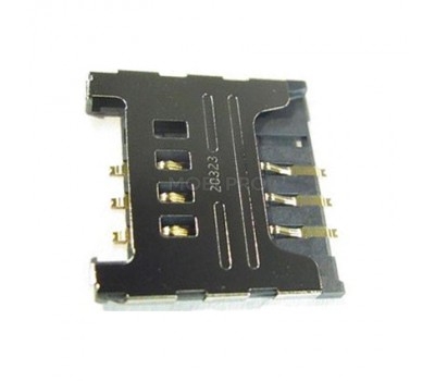 Коннектор SIM для Samsung C3322/C3350/C3530/C3752/E2222/C3520/C3782/E1182/E1200/i9250/S6102/S6802