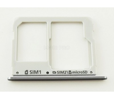Контейнер SIM для Samsung A310F/A510F Черный