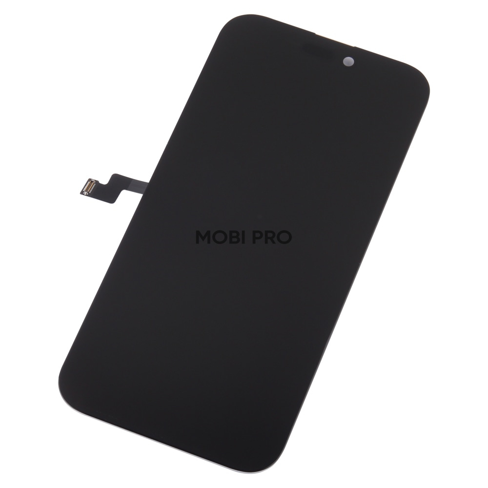 Дисплей для iPhone 16 Pro Max в сборе с тачскрином Черный - (Soft OLED, Full HD, 120 Гц) (площадка под IC)