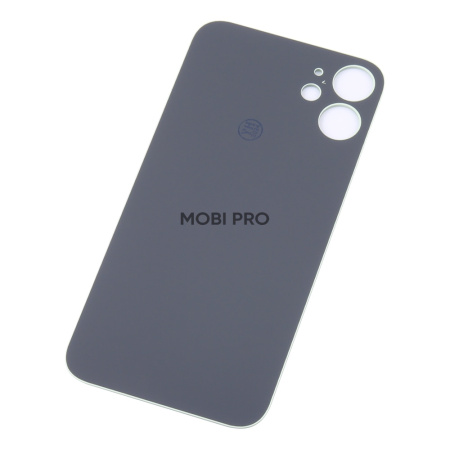 Задняя крышка для iPhone 12 mini (A2399) Зеленый (стекло, монолит, широкий вырез под камеру, логотип) - Премиум