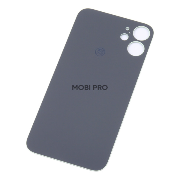 Задняя крышка для iPhone 12 mini Зеленый (стекло, широкий вырез под камеру, логотип) - Премиум
