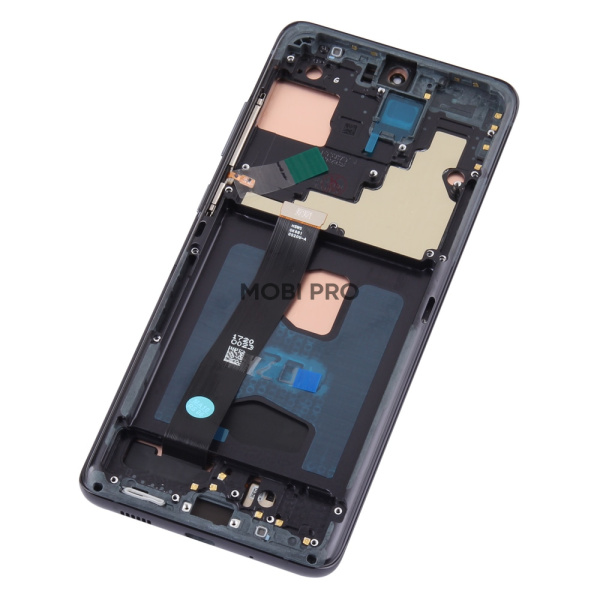 Дисплей для Samsung Galaxy S20 Ultra (G988B) модуль с рамкой Черный - (OLED) (Full Size)