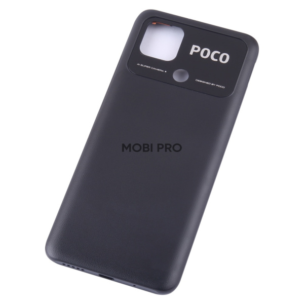Задняя крышка для Xiaomi Poco C40 Черный Задняя крышка для Xiaomi Poco C40 Черный