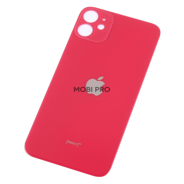 Задняя крышка для iPhone 11 Красный (стекло, широкий вырез под камеру, логотип) Задняя крышка для iPhone 11 Красный (стекло, широкий вырез под камеру, логотип)