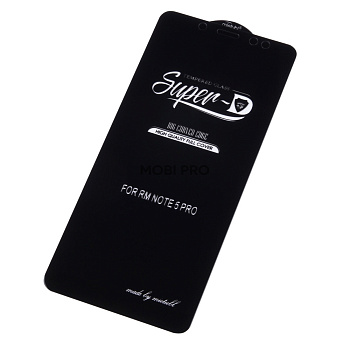 Защитное стекло "Премиум" для Xiaomi Redmi Note 5 Pro Черное