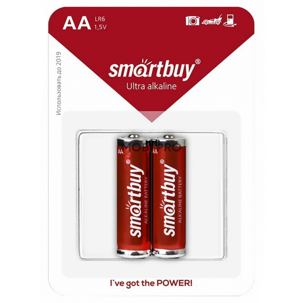 Батарейка AA Smart Buy LR6 (2-BL) (24/240) Батарейка AA Smart Buy LR6 (2-BL) (24/240)