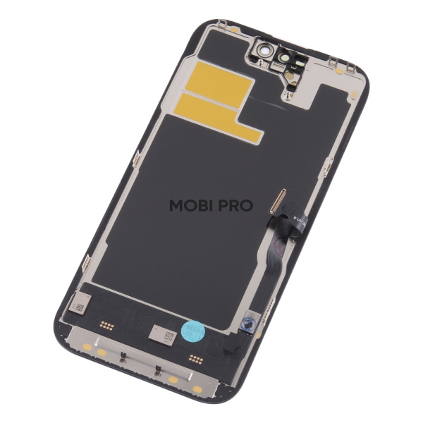 Дисплей для iPhone 14 Pro в сборе с тачскрином Черный - (Soft OLED, Full HD, 120 Гц) (с верификацией = с привязкой без ошибки)