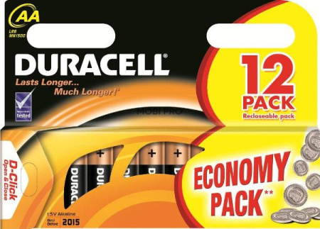 Батарейка AA Duracell LR6 Basic (12-BL) (144)