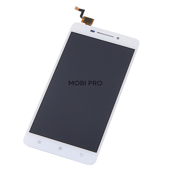 Дисплей для Lenovo A5000 с тачскрином Белый - Оптима