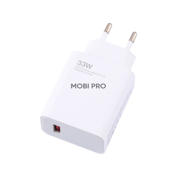 Сетевое зарядное устройство USB для Xiaomi Turbo Charger (33W, QC3.0, кабель Type-C с чипом IC) Белый