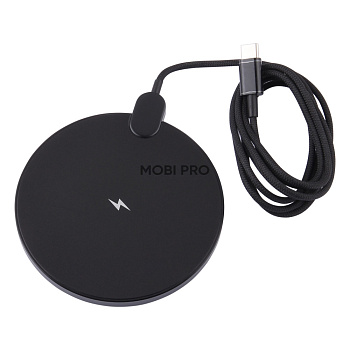 Беспроводное зарядное устройство Hoco CW62 (15W, быстрая зарядка, дисплей) Черный