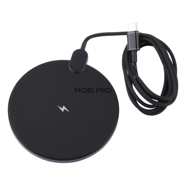 Беспроводное зарядное устройство Hoco CW62 (15W, быстрая зарядка, дисплей) Черный