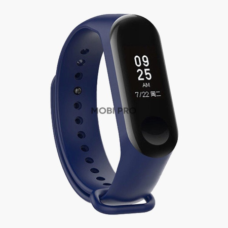 Ремешок - для "Xiaomi Mi Band 3/Mi Band 4" силиконовый (blue)