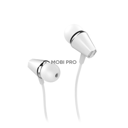 Проводные наушники с микрофоном внутриканальные Hoco M34 Honor music universal, 3.5 Jack (white)