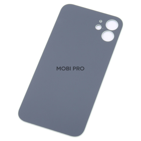 Задняя крышка для iPhone 12 (A2403) Зеленый (стекло, монолит, широкий вырез под камеру, логотип) - П