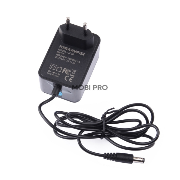 Блок питания 12V, 2A (5,5*2,5) Черный