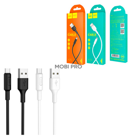 Кабель USB - MicroUSB Hoco X25 (2A) Черный