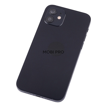 Корпус для iPhone 12 в сборе со шлейфами с разбора Черный (возможен дефект ЛКП) - OR Корпус для iPhone 12 в сборе со шлейфами с разбора Черный (возможен дефект ЛКП) - OR