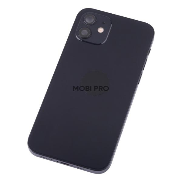 Корпус для iPhone 12 в сборе со шлейфами с разбора Черный (возможен дефект ЛКП) - OR Корпус для iPhone 12 в сборе со шлейфами с разбора Черный (возможен дефект ЛКП) - OR