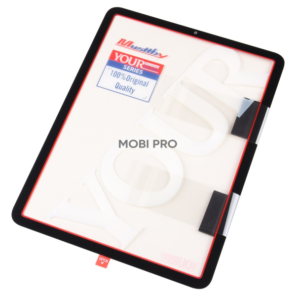 Стекло для переклейки MUSTTBY iPad Air 5 10.9 в сборе с тачскрином и OCA 100% Черный