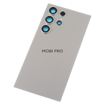 Задняя крышка для Samsung Galaxy S24 Ultra (S928B) Серый - Премиум Задняя крышка для Samsung Galaxy S24 Ultra (S928B) Серый - Премиум