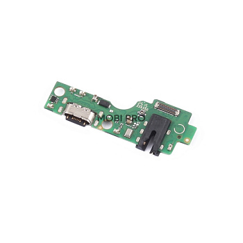 Шлейф для Infinix Smart 10 (X6725) плата на системный разъем/разъем гарнитуры/микрофон - Премиум