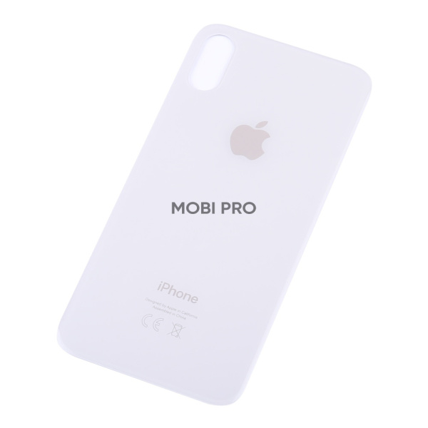 Задняя крышка для iPhone XS с увелич.вырезом под камеру Белый - OR Задняя крышка для iPhone XS с увелич.вырезом под камеру Белый - OR