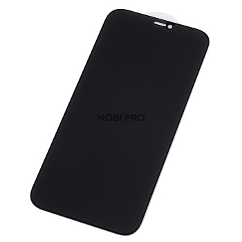 Защитное стекло "Антишпион" для iPhone 12 Pro Max Черный (Закалённое, полное покрытие) Защитное стекло "Антишпион" для iPhone 12 Pro Max Черный (Закалённое, полное покрытие)