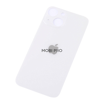 Задняя крышка для iPhone 13 mini с увелич.вырезом под камеру Белый - OR Задняя крышка для iPhone 13 mini с увелич.вырезом под камеру Белый - OR