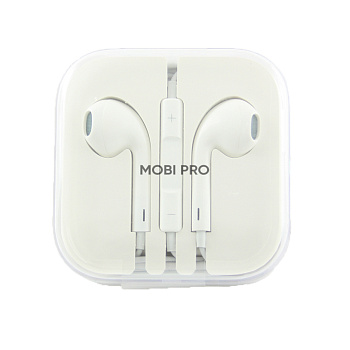 Гарнитура для iPhone 5 (mini jack 3.5, вкладыши) Белый