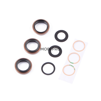 Стекло камеры для iPhone 16 Pro/16 Pro Max (комплект 3 шт.) Бежевый