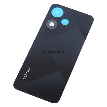 Задняя крышка для Infinix Hot 30i (X669D) Черный - Премиум Задняя крышка для Infinix Hot 30i (X669D) Черный - Премиум