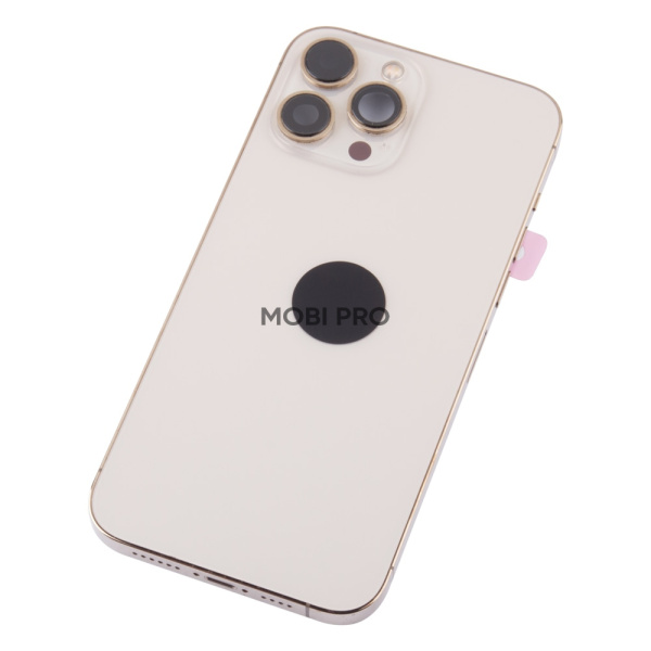 Корпус для iPhone 13 Pro Max в сборе со шлейфами с разбора Золото (возможен дефект ЛКП) - OR Корпус для iPhone 13 Pro Max в сборе со шлейфами с разбора Золото (возможен дефект ЛКП) - OR