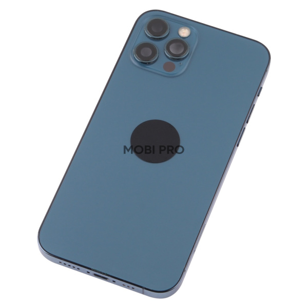 Корпус для iPhone 12 Pro в сборе со шлейфами с разбора Синий (возможен дефект ЛКП) - OR