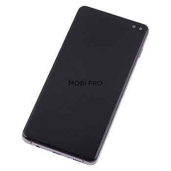 Дисплей для Samsung Galaxy S10+ (G975F) модуль с рамкой Черный - (In-Cell)