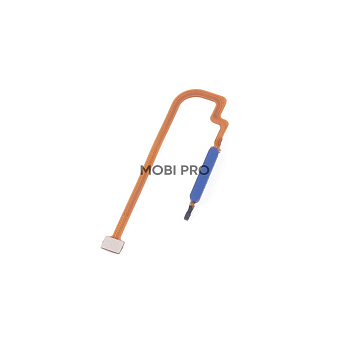 Шлейф для Xiaomi Poco M3/Redmi 9T сканер отпечатка пальцев Синий