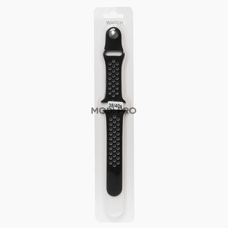 Ремешок - ApW для "Apple Watch 38/40/41 mm" Sport N (S) (black)  (107196)