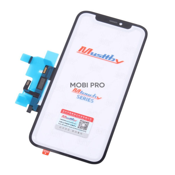Стекло для переклейки MUSTTBY iPhone 12/12 Pro в сборе с тачскрином и OCA без микросхемы Черный