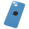 Задняя крышка для iPhone 13 (A2635) Синий (стекло, узкий вырез под камеру, логотип)