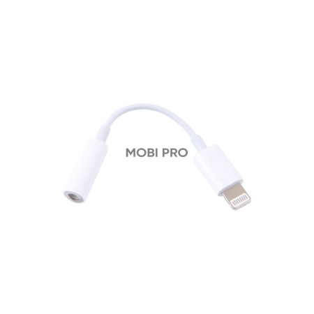 Адаптер Lightning - "3,5 мм" Jack (10.5 см, для iPhone) Белый - OR