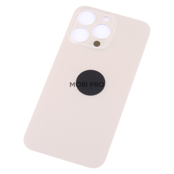 Задняя крышка для iPhone 13 Pro Золото (стекло, широкий вырез под камеру, логотип) - Премиум Задняя крышка для iPhone 13 Pro Золото (стекло, широкий вырез под камеру, логотип) - Премиум