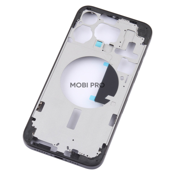 Корпус для iPhone 15 Pro Max средняя часть Черный - OR