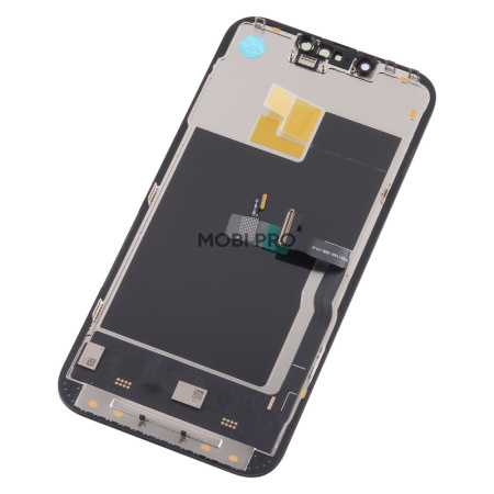 Дисплей для iPhone 13 Pro в сборе с тачскрином Черный - (Soft OLED, Full HD, 120 Гц) (площадка под IC)