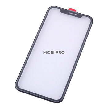 Стекло для переклейки iPhone 11 в сборе с рамкой и OCA пленкой Черный