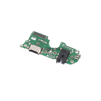 Шлейф для OPPO A57s (CPH2385) плата на системный разъем/разъем гарнитуры/микрофон