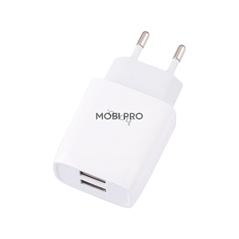 Сетевое зарядное устройство USB Hoco C73A (12W, 2 порта) Белый